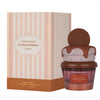 Cookie-themed perfume bottle with packaging on a white background