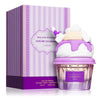 Perfume bottle with purple lid and packaging featuring 'Mallow Madness' branding.