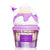 Purple container with marshmallow-like top on a white background