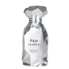 Silver perfume bottle with 'Marwa' branding on a white background
