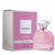Pink perfume bottle with 'Léxiè' packaging on a white background
