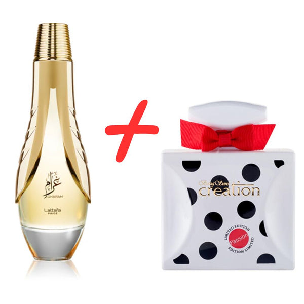 Lattafa Pride Gharam + My Perfumes Baug Sons Creation Passion Limited Edition