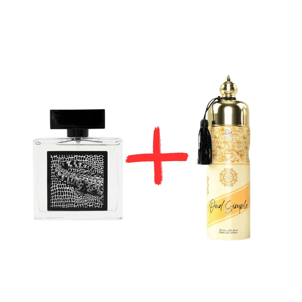 Мъжки Парфюм Fragrance World Decrypt EDP 85 мл. + Дезодорант Otoori Oud Simple 250 мл. - Унисекс 250 мл.