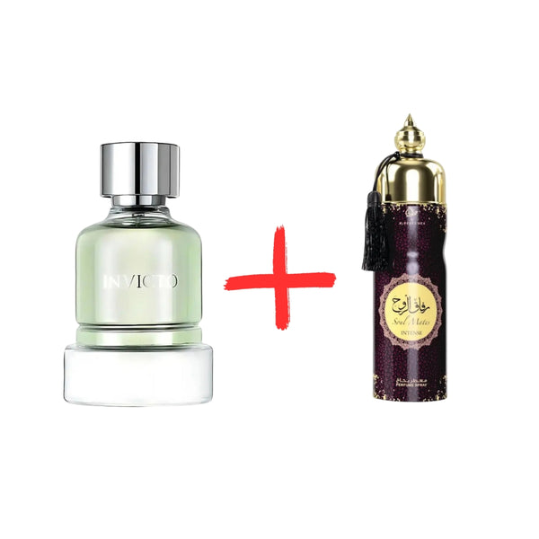 Мъжки Парфюм Fragrance World Invicto EDP 100 мл. + Дезодорант My Perfumes Soul Mate Intense 250 мл. - Унисекс