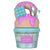 Ice cream-themed container with pink and blue elements on a white background