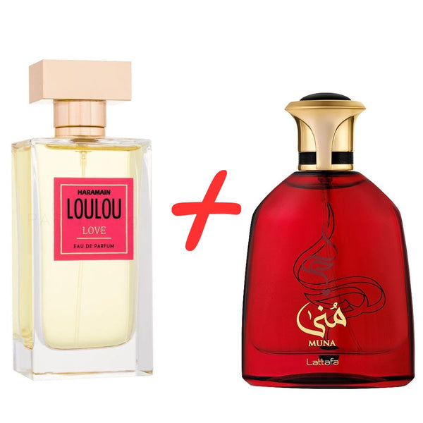Al Haramain Loulou Love + Lattafa Muna