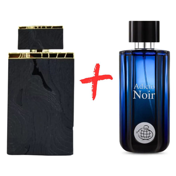 Fragrance World Adicto Noir + Lattafa Ramaad al Oud