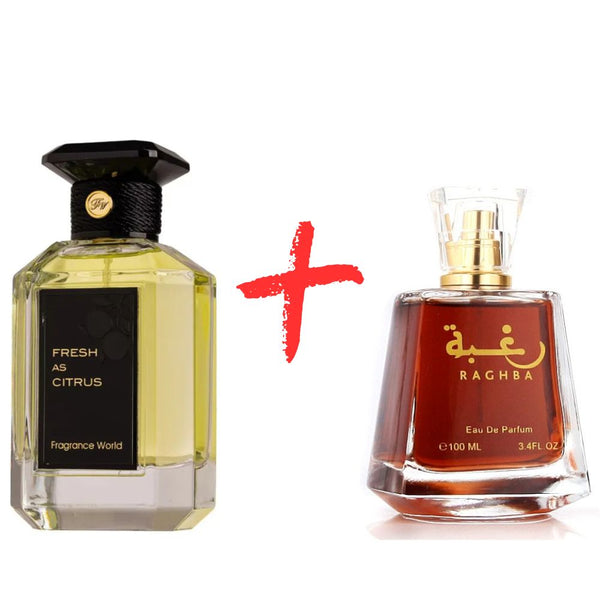 Fragrance World Fresh As Citrus + Lattafa Raghba
