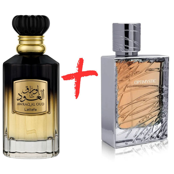 Fragrance World Optimystic White + Lattafa Awraq Al Oud