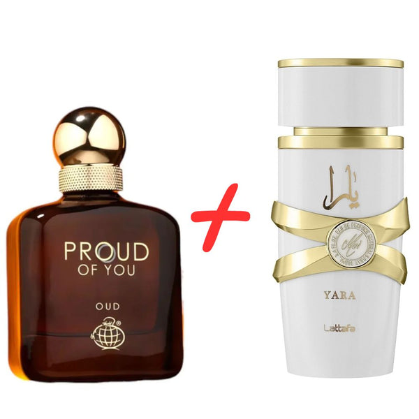 Fragrance World Proud of You Oud + Lattafa Yara Moi