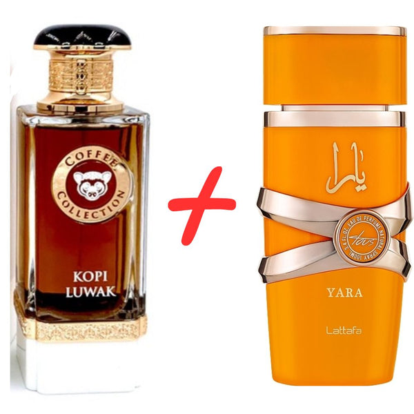French Avenue Kopi Luwak Coffe Collection + Lattafa Yara Tous