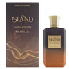 Perfume bottle and packaging of Island Vanilla Dunes Khadlaj on a white background