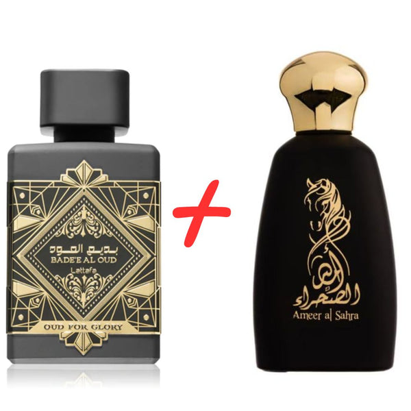 Lattafa Badee Al Oud For Glory + Athoor Al Alam Ameer Al Sahra