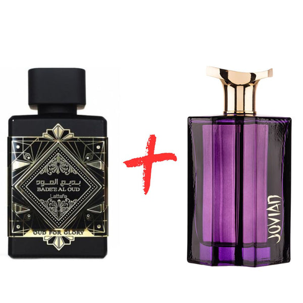 Lattafa Badee Al Oud For Glory и Fragrance World Jovian