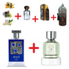 Lattafa Blue Sapphire + Fragrance World Invicto + Otoori Jameela + My Perfumes Waseemah + Otoori Oud + 3 мини парфюмни масла