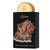 Kashan Eau de Parfum packaging with gold cap and black box featuring a patterned design.