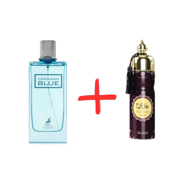 Мъжки Парфюм Maison Alhambra Cerulean Blue EDP 100 мл. + Дезодорант My Perfumes Soul Mate Intense 250 мл. - Унисекс